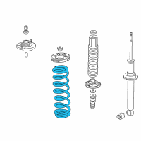 OEM 2000 Honda Accord Spring, Rear Diagram - 52441-S84-A22