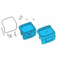 OEM 2017 Nissan Pathfinder Door - Back Diagram - 90100-3KA2B