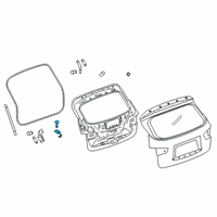 OEM Nissan Pathfinder Hinge Assy-Back Door Diagram - 90400-3KA0A