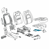 OEM 2015 GMC Canyon Heater Asm-Front Seat Cushion Diagram - 23284616