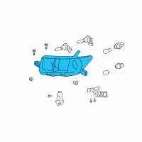 OEM 2008 Scion xB Composite Headlamp Diagram - 81170-12B90