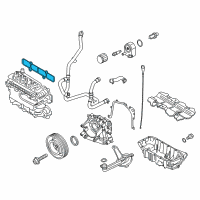 OEM Ford Fusion Manifold Gasket Diagram - DS7Z-9439-A