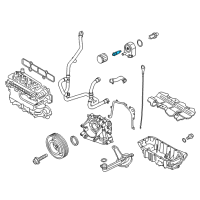 OEM Ford Fiesta Oil Cooler Insert Diagram - BE8Z-6L626-A