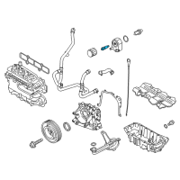 OEM 2016 Ford Fiesta Oil Cooler Insert Diagram - BE8Z-6L626-A