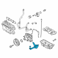 OEM 2014 Ford Fiesta Oil Feed Tube Diagram - BM5Z-6622-A