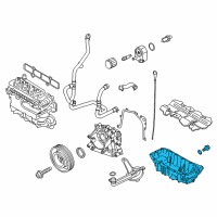 OEM 2018 Ford Fiesta Oil Pan Diagram - DS7Z-6675-A