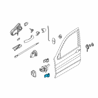 OEM 2002 BMW X5 Left Lower Front Door Hinge Diagram - 41-51-8-269-837