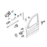 OEM 2002 BMW X5 Code Lock Left Diagram - 51-21-7-035-419