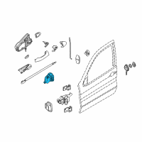 OEM 2001 BMW X5 Motor Actuator Door Lock, Ight Diagram - 51-21-8-402-540