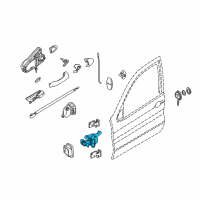 OEM 2002 BMW X5 Front Door Brake Diagram - 51-21-8-402-502