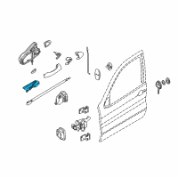 OEM 2006 BMW X5 Interior Door Handle Diagram - 51-41-7-000-231