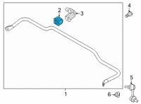 OEM 2020 Kia Telluride Bush-Stabilizer Bar Diagram - 55513S9000