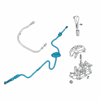 OEM Chevrolet City Express Shift Control Cable Diagram - 19316524