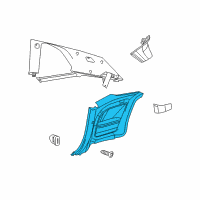 OEM 2008 Dodge Challenger Panel-Quarter Trim Diagram - 1FT00XDVAK