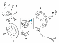 OEM Buick Encore GX Wheel Stud Diagram - 9599492