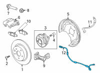 OEM 2022 Chevrolet Trailblazer Rear Speed Sensor Diagram - 60002341