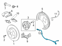 OEM Buick Encore GX Rear Speed Sensor Diagram - 60002341