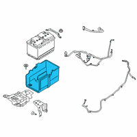 OEM 2021 Lincoln Corsair Battery Tray Diagram - JX6Z-10732-E