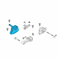 OEM 2017 Hyundai Elantra Engine Mounting Bracket Assembly Diagram - 21810-J7200