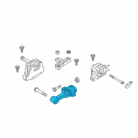 OEM 2022 Kia Seltos Roll Rod Bracket Assembly Diagram - 21950F2100