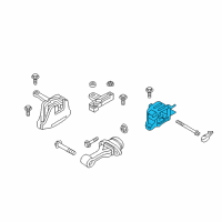 OEM Hyundai Elantra Transaxle Mounting Bracket Assembly Diagram - 21830-F2000