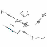 OEM 2006 Lexus LS430 Power Steering Rack Sub-Assembly Diagram - 44204-50070