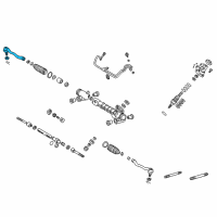 OEM Lexus Rod Assembly,Tie,RH Diagram - 45460-59045