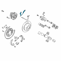 OEM Hyundai Santa Fe Sport Cable Assembly-ABS.EXT, RH Diagram - 91921-4Z000