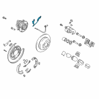 OEM 2017 Hyundai Santa Fe Cable Assembly-ABS.EXT, RH Diagram - 91921-4Z000