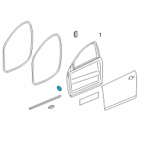 OEM 2010 Pontiac G3 Mast Hole Plug Diagram - 94535659