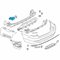 OEM BMW 535i Ultrasonic Sensor Titansilber Diagram - 66-20-9-233-028