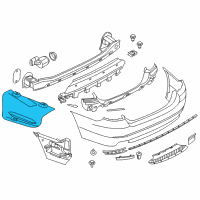 OEM 2016 BMW 535i xDrive Sound Insulation, Rear Right Bumper Diagram - 51-48-7-207-270