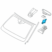 OEM 2021 BMW X3 SENSOR RAIN/LIGHT/SOLAR/COND Diagram - 61-35-9-873-610