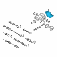 OEM Kia Cover-Differential Diagram - 533202J100