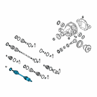 OEM Kia Borrego Shaft Assembly-Drive Rear Diagram - 496002J310