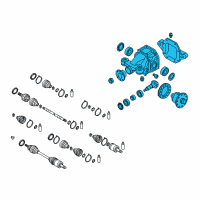OEM Kia Borrego Carrier Assembly-Differential Diagram - 530002J110