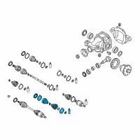 OEM 2009 Kia Borrego Boot Set Diagram - 496932J000