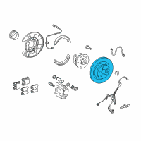 OEM 2012 Lexus LS460 Disc, Rear Diagram - 42431-50090