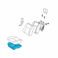 OEM 2005 Scion xA Seat Cushion Pad Diagram - 71511-63020