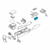 OEM Kia Cup Holder Assembly Diagram - 84670C6000