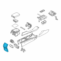 OEM Kia Cover-Console End Diagram - 84641C6000WK