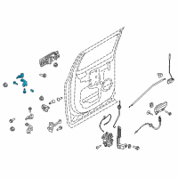 OEM Ford F-150 Upper Hinge Diagram - FL3Z-1626800-A