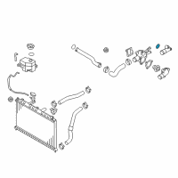 OEM Hyundai Gasket-Thermostat Case Diagram - 25623-38400