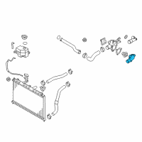 OEM 2008 Kia Rio5 Fitting-COOLANT Inlet Diagram - 2563126870