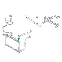 OEM Hyundai Accent Bracket Assembly-Radiator Mounting, Upper Diagram - 25333-1E000