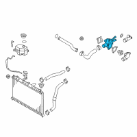 OEM 2006 Kia Rio Case-Thermostat Diagram - 2562026870