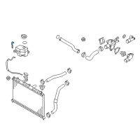 OEM 2011 Kia Rio Hose-Radiator Reserve Diagram - 254431G000