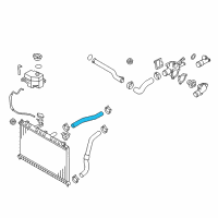 OEM 2011 Hyundai Accent Hose-Radiator, Upper Diagram - 25411-1E000