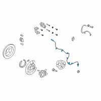 OEM 2008 Lincoln MKX Rear Speed Sensor Diagram - AT4Z-2C191-B
