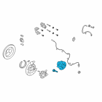 OEM Lincoln MKX Hub & Bearing Diagram - 7T4Z-1104-C